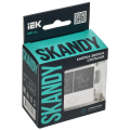 SKANDY Кнопка звонка с индикацией для отелей 10А SK-V17W арктический белый IEK