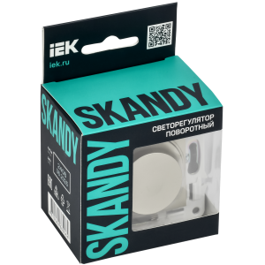 SKANDY Светорегулятор поворотный 600Вт SK-D01B бежевый IEK