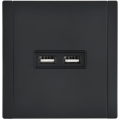 FORTE&PIANO Розетка USB A+A 3,1А FP149M металл черный IEK