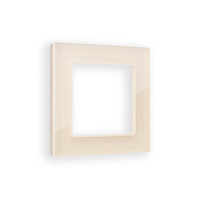 AF380301 Рамка ALFA Platos Бежевый Стекло закаленное натуральное 1-ая AMBRELLA VOLT