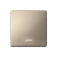 ARTGALLERY 1-клавишный ВЫКЛЮЧАТЕЛЬ с подсветкой, 10АХ, механизм, быстрозажим. клем., ШАМПАНЬ GAL000513S