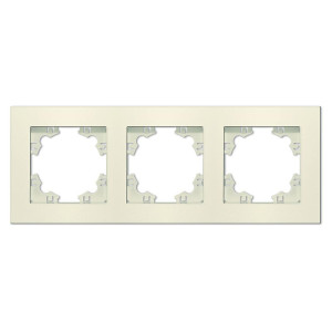 Рамка 3-м Афина универс. сл. кость (ivory) Universal A0045-I