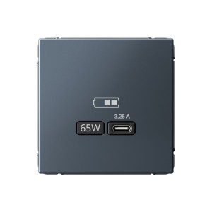ARTGALLERY USB РОЗЕТКА тип-С 65Вт высокоскор.заряд. QC, PD, механизм, ГРИФЕЛЬ GAL000727