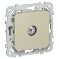 FLITE Розетка TV оконечная тип F РТВф-1-1-1-ФлШ шампань IEK