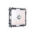 MA213050 Комплект механизма TV розетки SAT 5-2400MHz 3.5dB ALFA Жемчуг QUANT (AP2130, VM215) AMBRELLA VOLT