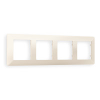 AF110334 Рамка ALFA Line Бежевый матовый 4-ая AMBRELLA VOLT