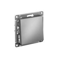 ATLASDESIGN 1-клавишный ВЫКЛЮЧАТЕЛЬ 2-полюсный, 10АХ, механизм, СТАЛЬ ATN000921