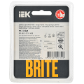 BRITE Рамка 1-местная РУ-1-2-БрП стекло персиковый матовый IEK