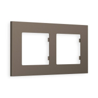 AF250632 Рамка ALFA Qubi Темная бронза матовый 2-ая AMBRELLA VOLT