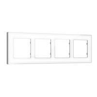 AF580134 Рамка ALFA Arctic Белый Стекло органическоеСеребро 4-ая AMBRELLA VOLT