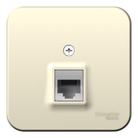 BLANCA О/У РОЗЕТКА компьютерная RJ45, кат.5E, ИЗОЛ.ПЛ., МОЛОЧНЫЙ BLNIA045002