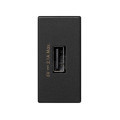 Simon Графит Зарядное устройство USB, К45, узкий модуль, 5 В, 2,1 А