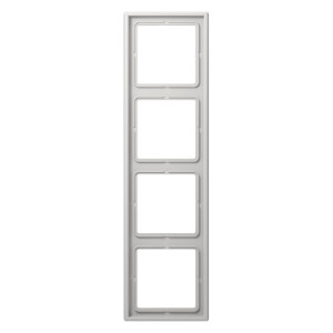 Рамка 4 поста Jung LS 990, светло-серый, LS984LG