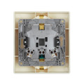 Розетка 2-м СП Etika 16А IP31 250В 2х2P+E с заземл. защ. шторки немецк. стандарт безвинт. клеммы сл. кость Leg 672333
