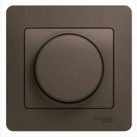 Светорегулятор поворотный Schneider Electric GLOSSA, 630 Вт, шоколад, GSL000837