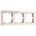 W0032743 Рамка на 3 поста Acrylic айвори