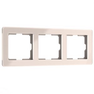 W0032743 Рамка на 3 поста Acrylic айвори