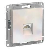 ATLASDESIGN РОЗЕТКА компьютерная RJ45 кат. 5e, механизм, ЖЕМЧУГ ATN000483