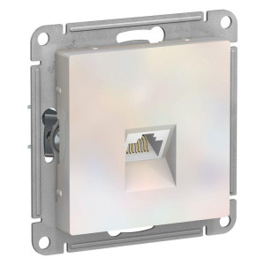 ATLASDESIGN РОЗЕТКА компьютерная RJ45 кат. 5e, механизм, ЖЕМЧУГ ATN000483
