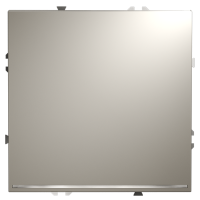 Выключатель встраиваемый VOLTUM S70 одноклавишный с подсветкой 10А, (кашемир)