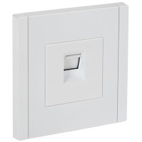 Розетка компьютерная RJ45 кат.5E FORTE&PIANO FP232 бел. IEK FP-K10-1-K01