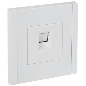 Розетка компьютерная RJ45 кат.5E FORTE&PIANO FP232 бел. IEK FP-K10-1-K01