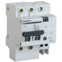 Дифференциальный автомат 2п 50А 30мА АД12 GENERICA IEK MAD15-2-050-C-030