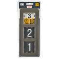 BRITE Рамка 3-местная РУ-3-1-Бр металл латунь RE IEK