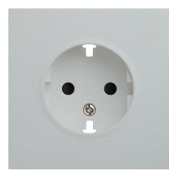 Лицевая панель для розетки 2к+з, серебро (35632 SV)