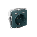 ATLASDESIGN РОЗЕТКА 16А c 2 USB A+C, 5В/2,4А/3,0А, 2х5В/1,5А, механизм, ИЗУМРУД ATN000832
