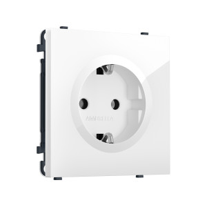 MS106010 Комплект механизма электрической розетки SIGMA Белый глянец 50Hz 2P+E с/з 16A-250V QUANT PRO (SP1060, PR141)