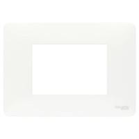 Рамка 3 модуля Schneider Electric UNICA MODULAR, горизонтальная, белый, NU210318