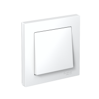 ATLASDESIGN 1-клавишный ВЫКЛЮЧАТЕЛЬ, сх.1, 10АХ, в сборе, быстрозажим. клем., БЕЛЫЙ ATN000112S