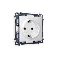 MA106010 Комплект механизма электрической розетки ALFA Белый глянец сз на винтовых зажимах QUANT AP1060, VM141 AMBRELLA VOLT