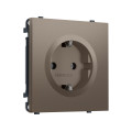 MS636010 Комплект механизма электрической розетки SIGMA Темная бронза матовый 50Hz 2P+E с/з 16A-250V QUANT PRO (SP6360, PR141)