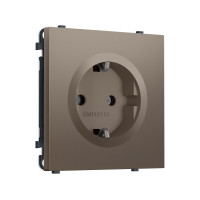 MS636010 Комплект механизма электрической розетки SIGMA Темная бронза матовый 50Hz 2P+E с/з 16A-250V QUANT PRO (SP6360, PR141)