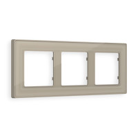 AF580363 Рамка ALFA Arctic Серо-бежевый Стекло органическое 3-ая AMBRELLA VOLT