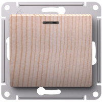 GLOSSA 1-клавишный ВЫКЛЮЧАТЕЛЬ с подсветкой, сх.1а, 10АХ, механизм, СОСНА GSL001513