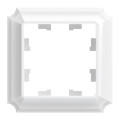 ATLASDESIGN ANTIQUE 1-постовая РАМКА, БЕЛЫЙ ATN100101