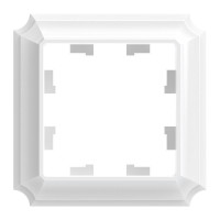 ATLASDESIGN ANTIQUE 1-постовая РАМКА, БЕЛЫЙ ATN100101