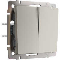 W1223004/ Перекрестный выключатель двухклавишный (дымчатый)