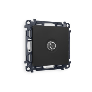 MA813030 Комплект механизма TV розетки проходной ALFA Черный матовый 5-1000 MHz 4dB QUANT AP8130, VM211 AMBRELLA VOLT