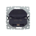 BRITE Розетка 1-местная с заземлением с защитными шторками 16А с USB AA 5В 3,1А РЮш10-2-БрС сталь IEK