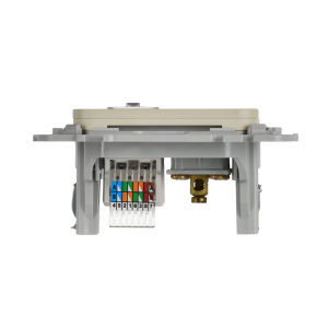 FLITE Розетка 2-местная RJ45/TV категория 5Е UTP РКТВ5е-2-0-ФлСл сливочный IEK