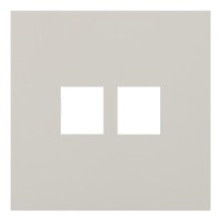 Лицевая панель для двойной информационной розетки, лен (35442 LN)