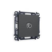 MA913010 Комплект механизма TV розетки оконечной ALFA Графит мягкое касание 50-870 MHz 1dB QUANT AP9130, VM202 AMBRELLA VOLT