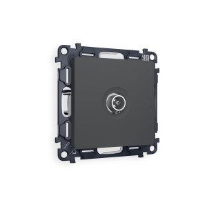 MA913010 Комплект механизма TV розетки оконечной ALFA Графит мягкое касание 50-870 MHz 1dB QUANT AP9130, VM202 AMBRELLA VOLT