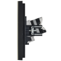 FORTE&PIANO Розетка двойная RJ11+RJ45 кат.5E FP835M металл слоновая кость IEK