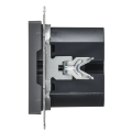 BRITE Розетка USB C 65Вт высокоскоростная зарядка РЮ12-1-БрГ графит IEK