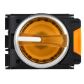 Переключатель с подсветкой на 3 положения 2NO жёлтый MASTER IEK